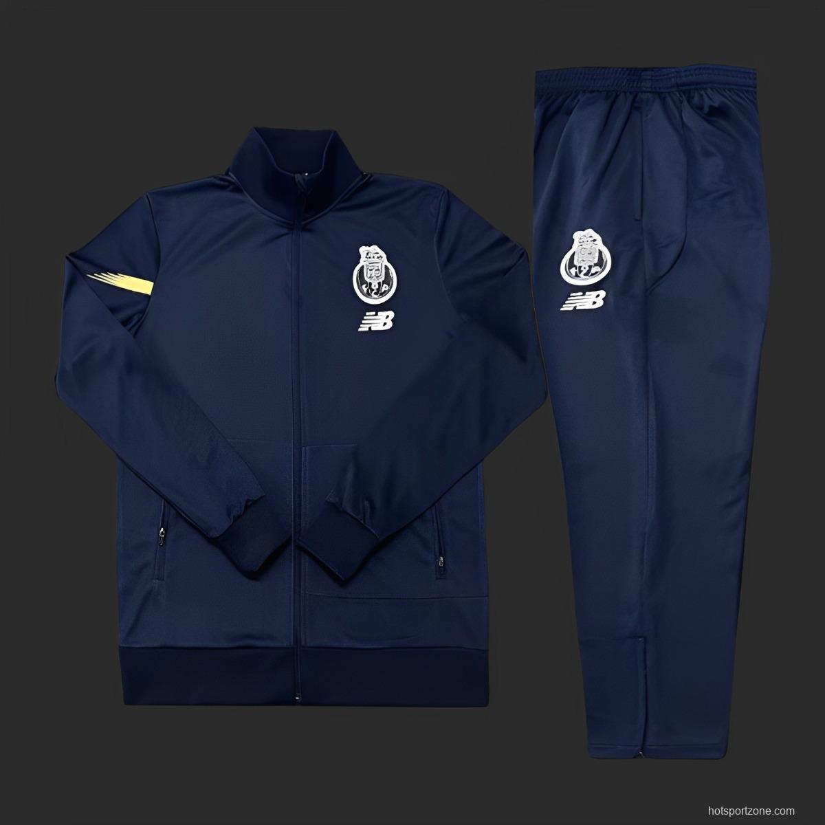 23/24 Porto Navy Full Zipper Jacket+Long Pants