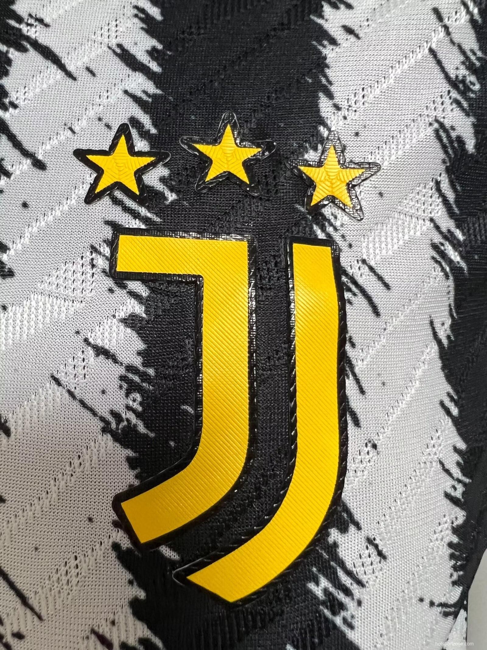 Player Version 23/24 Juventus Home Long Sleeve Jersey