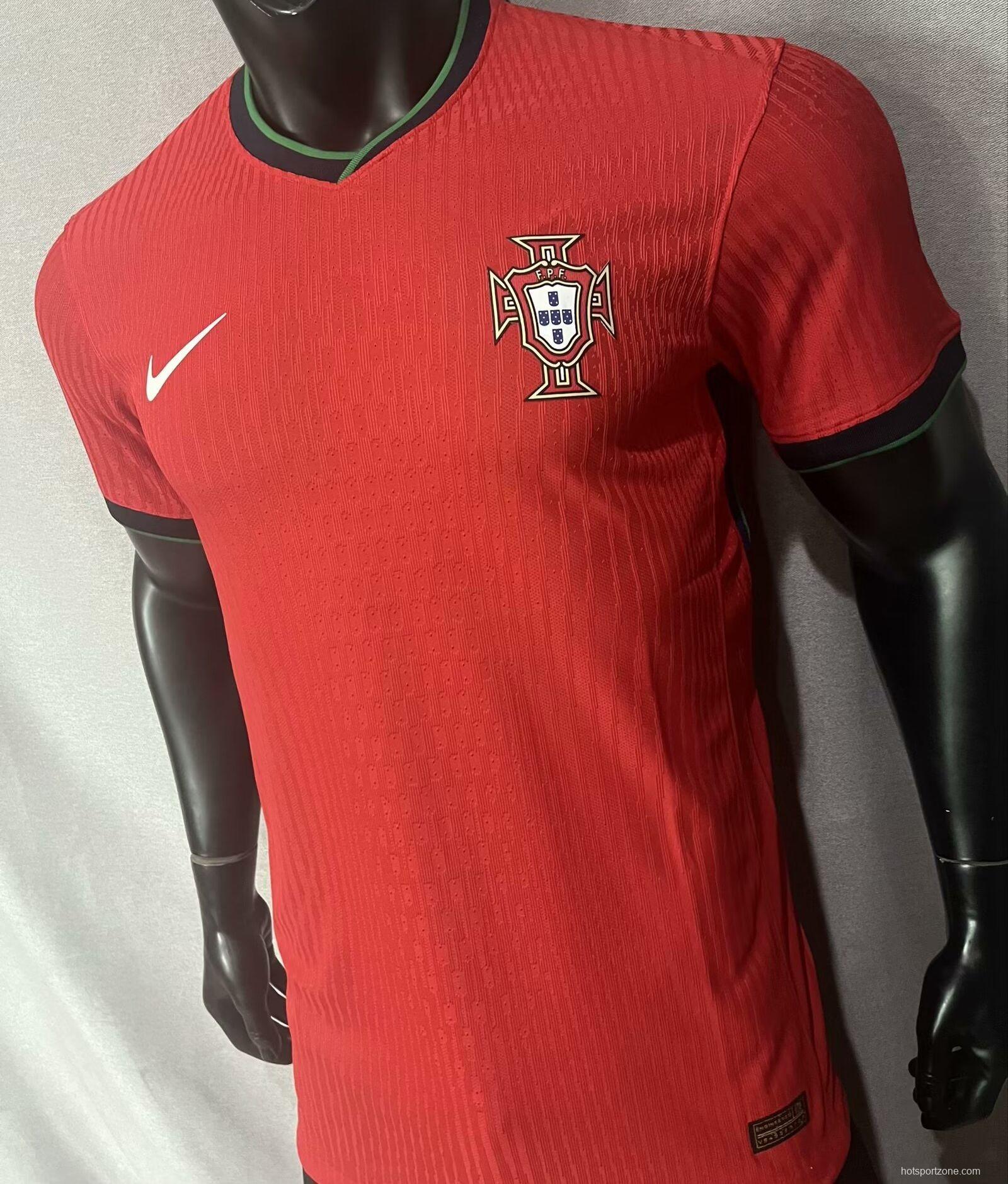 Player Version 2024 Portugal Home Jersey