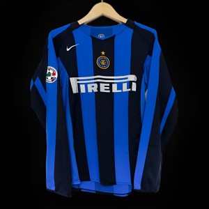 Retro 04/05 Inter Milan Home Long Sleeve Jersey