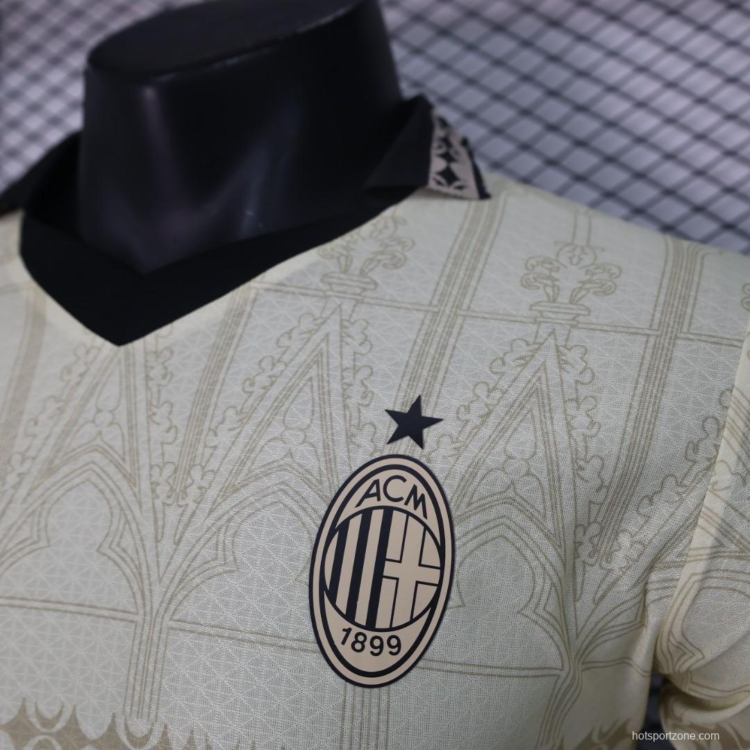 Player Version AC Milan x PLEASURES Forth White Jersey