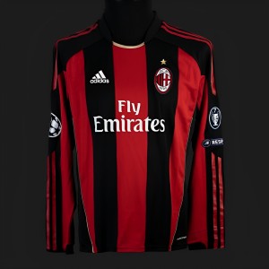 Retro 10/11 AC Milan Home Long Sleeve Jersey