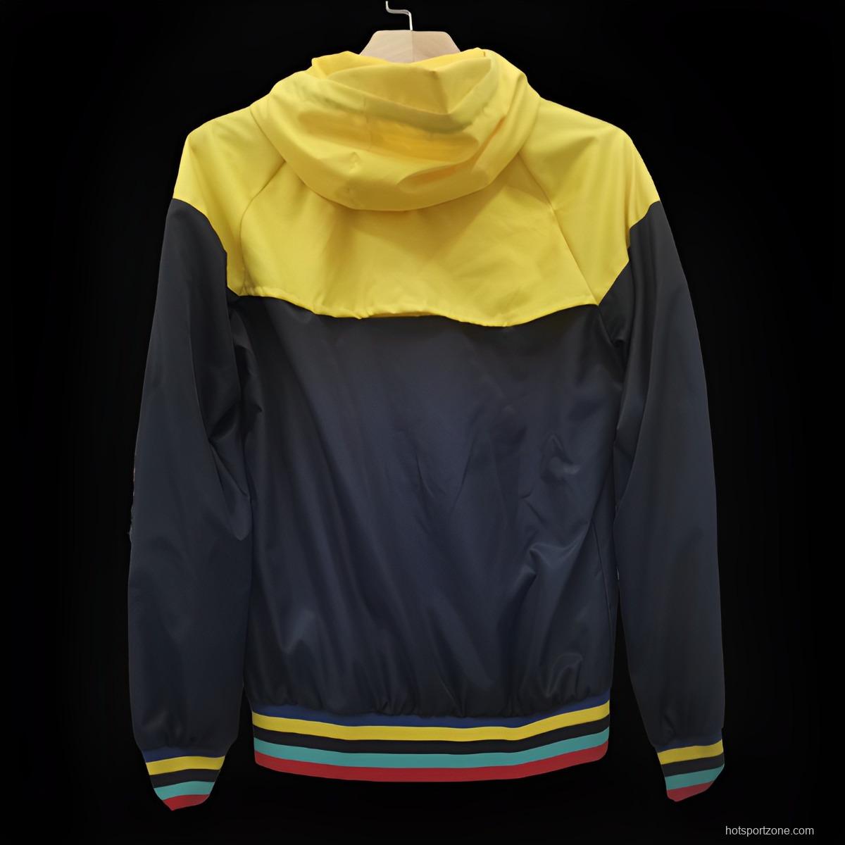 23/24 Barcelona Yellow/Black Windbreaker