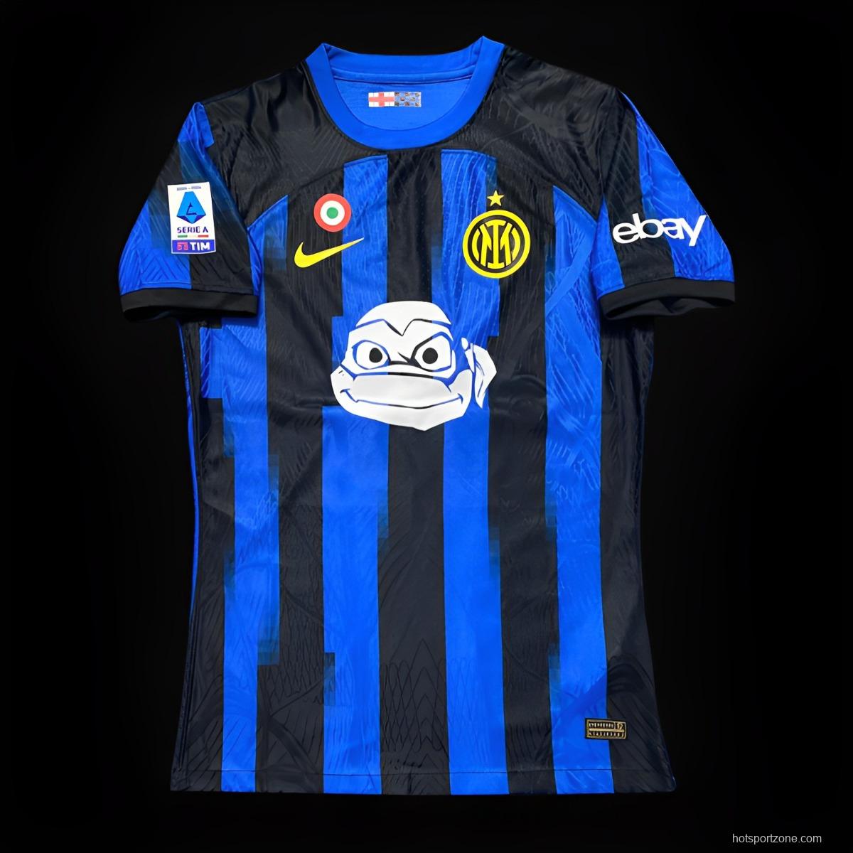 Player Version 23/24 Inter Milan Ninja Turtles Home Jersey