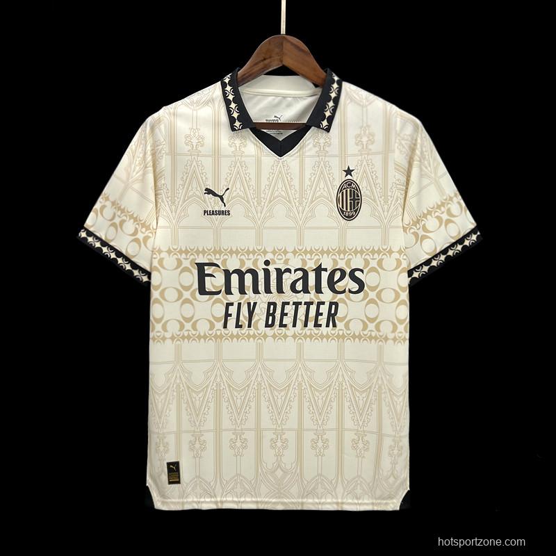 Retro 23/24 AC Milan Forth White Jersey