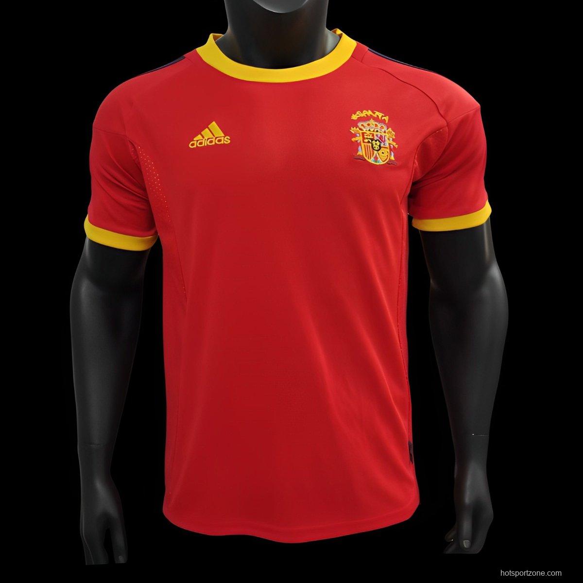 Retro 2002 Spain Home Jersey