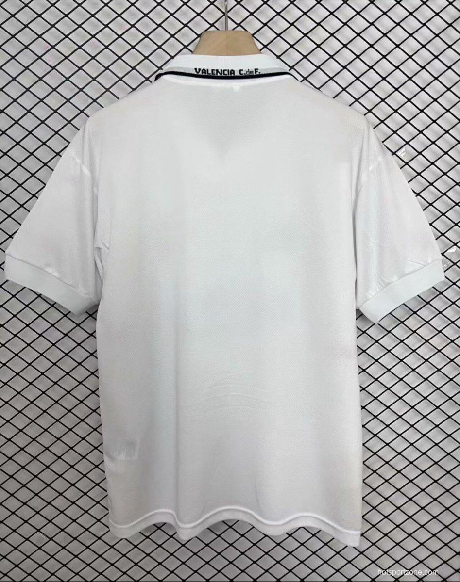 Retro 96/97 Valencia Away White Jersey