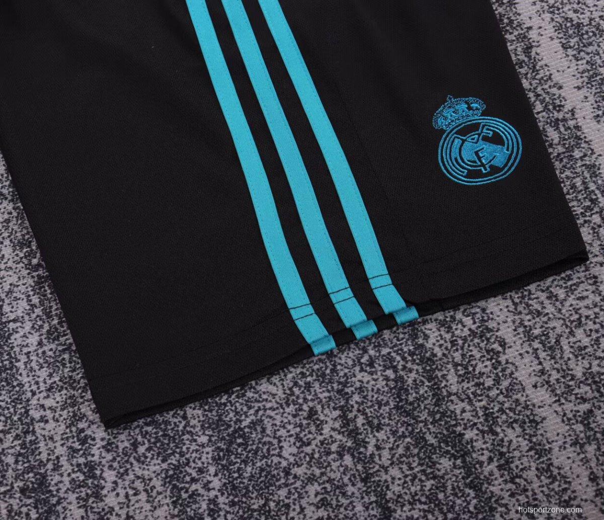 Retro Kids 17/18 Real Madrid Away Black Jersey