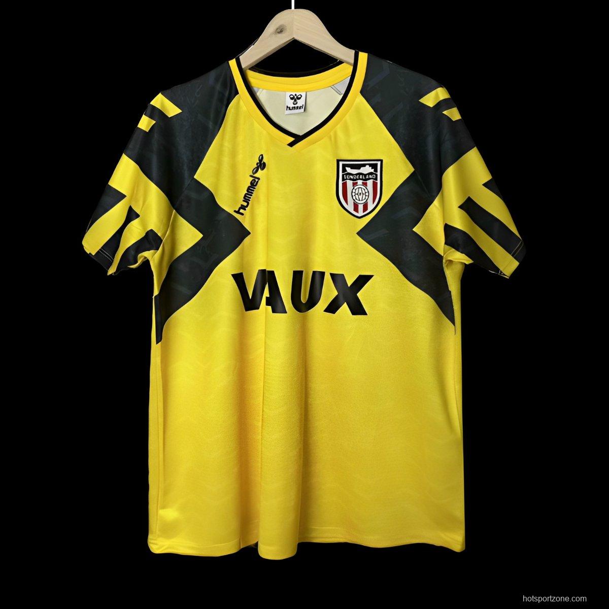 Retro 92/93 Sunderland Away Yellow Jersey