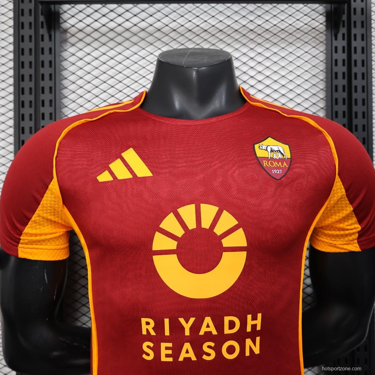 Player Version 25/26 Roma Home Jersey