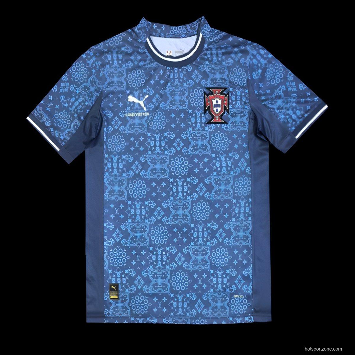 2025 Portugal Louis Vuitton Navy Special Jersey