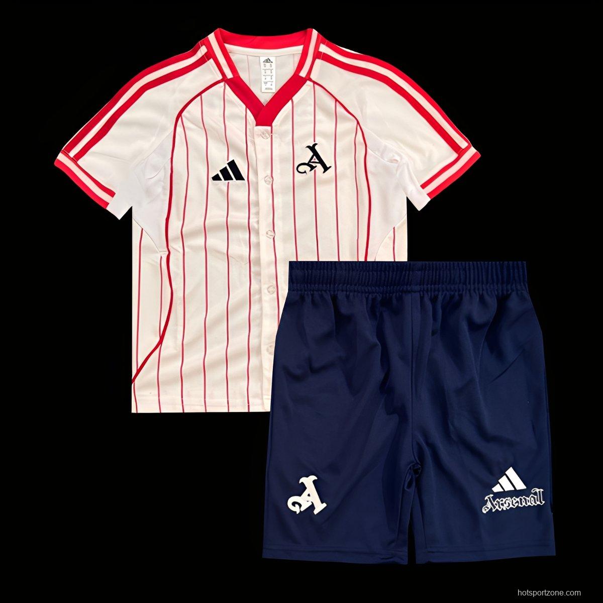 25/26 Kids Arsenal US Pack Baseball Jersey