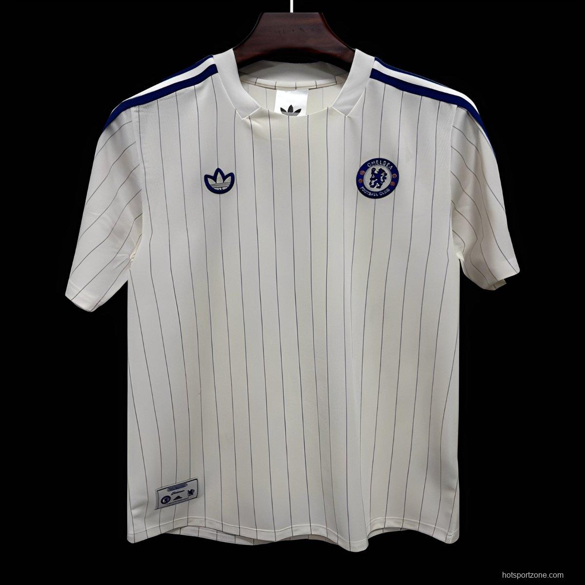 25/26 Chelsea Adidas Original Terrace Icons WHITE Jersey
