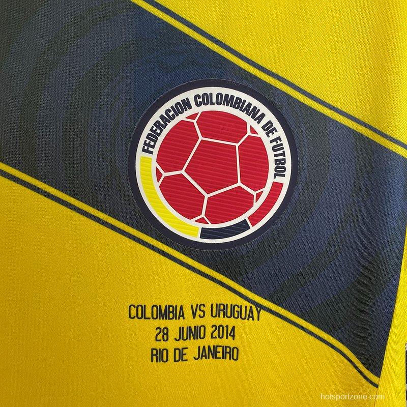 Retro 2014 Colombia Home Jersey