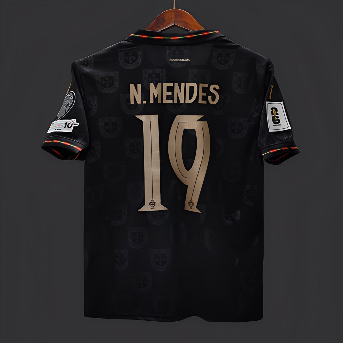 2026 Portugal WCQ Black Out Special Portugal VS ARMENIA Jersey With Full Patches