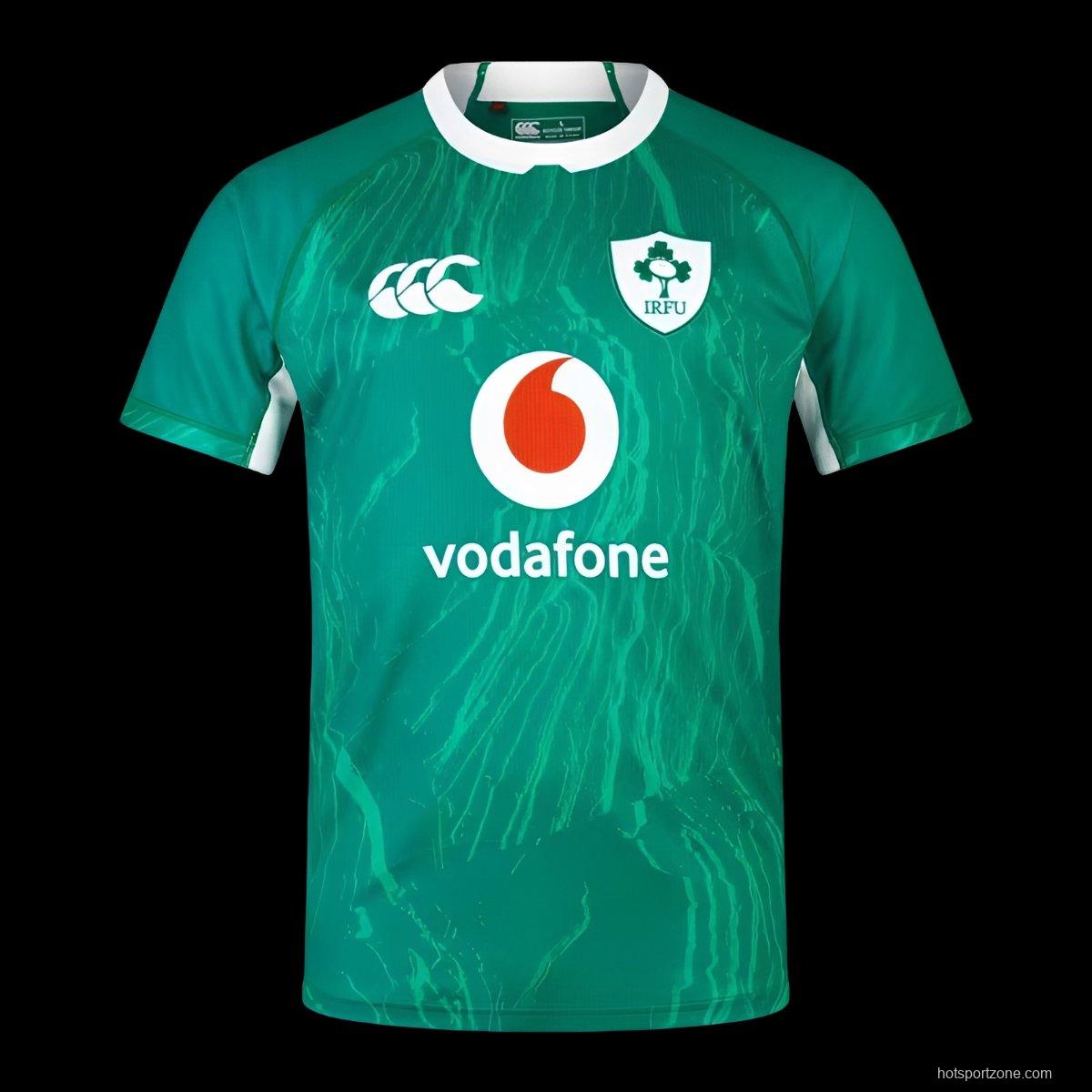 2025 Ireland Green with Tonal Topographic Pattern Home Jersey