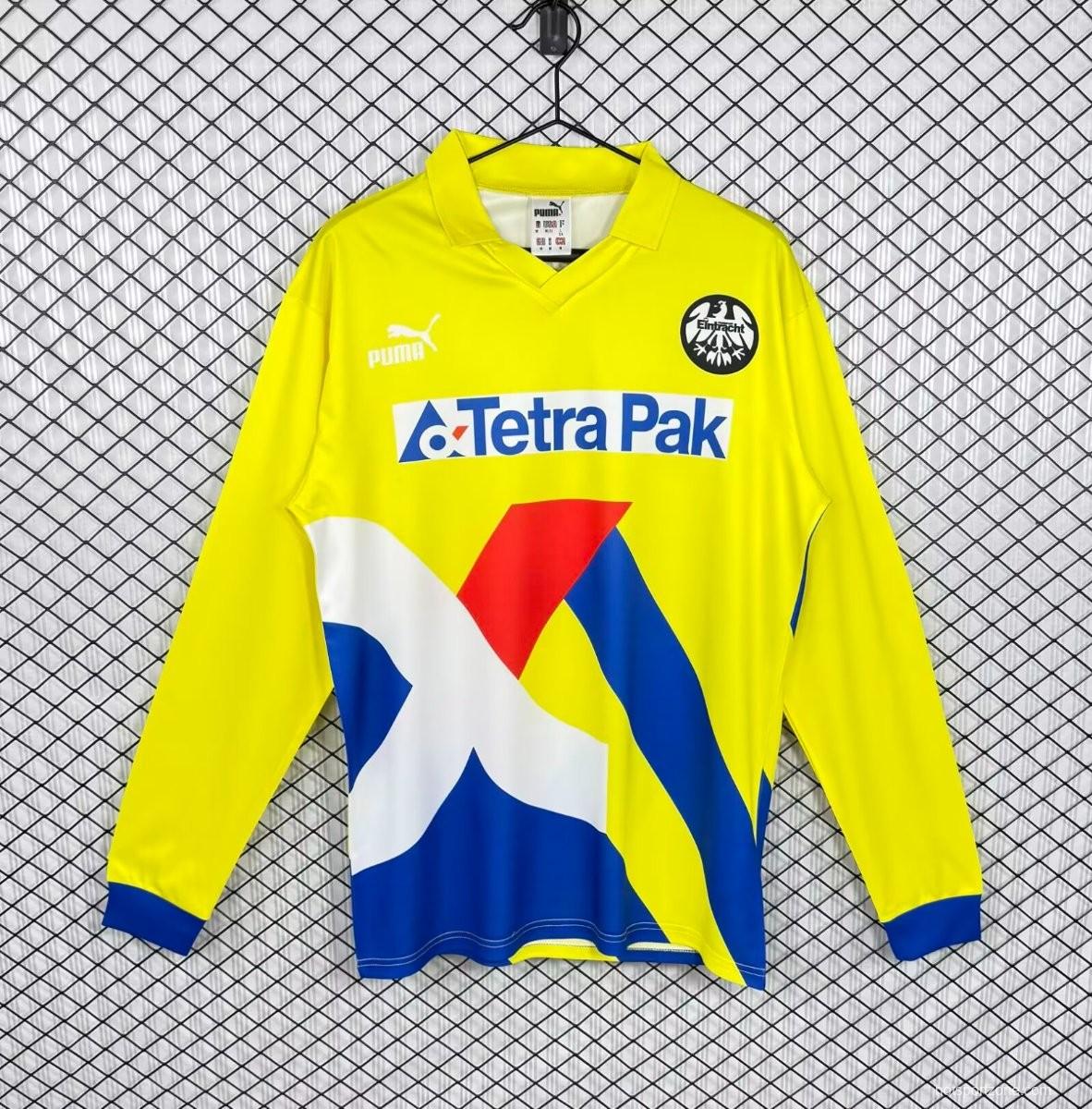 Retro 93/96 Frankfurt Away Yellow Long Sleeve Jersey