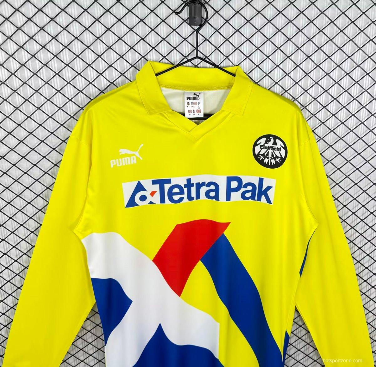 Retro 93/96 Frankfurt Away Yellow Long Sleeve Jersey