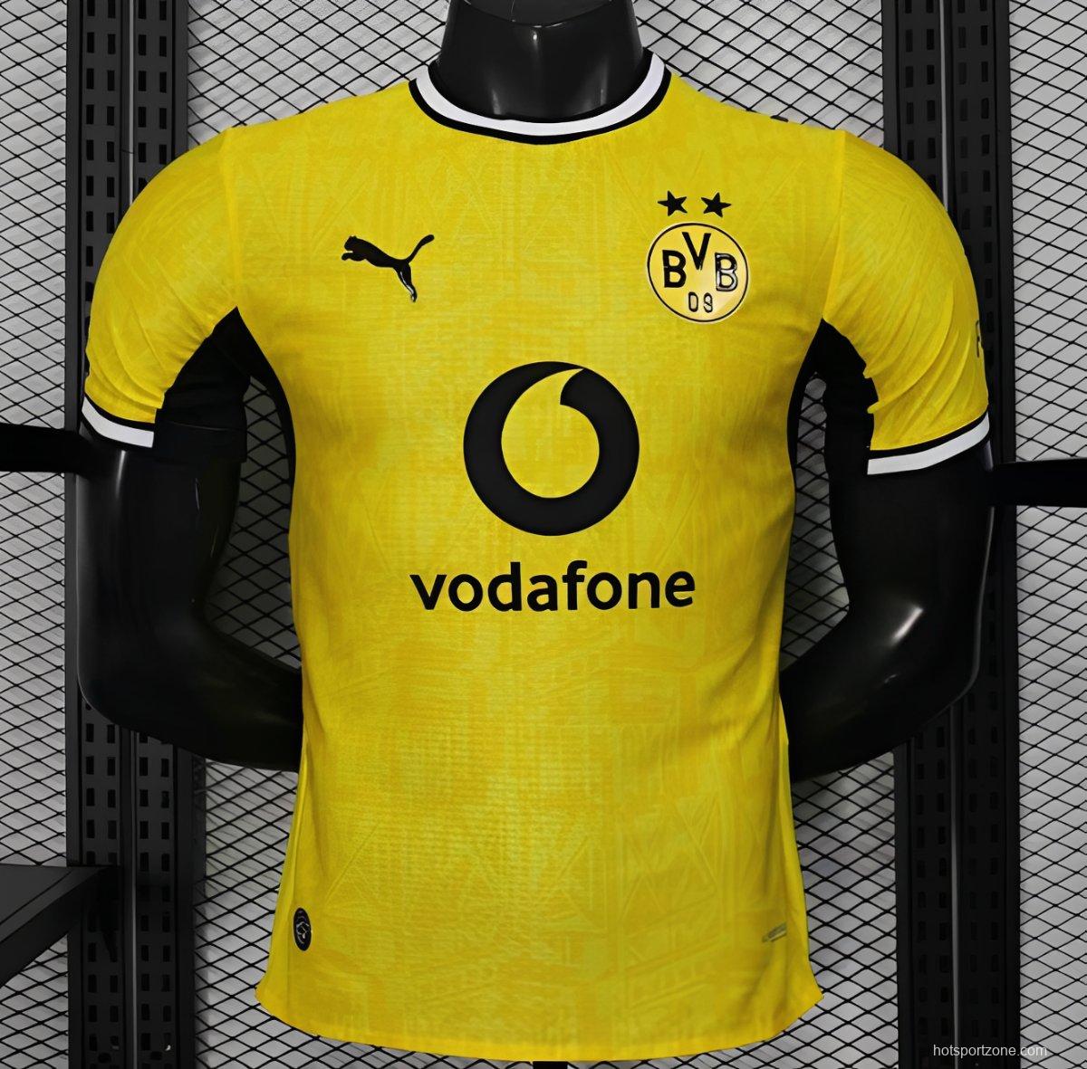 25/26 Player Version Borussia Dortmund Yellow with Black Trim Cup Jersey