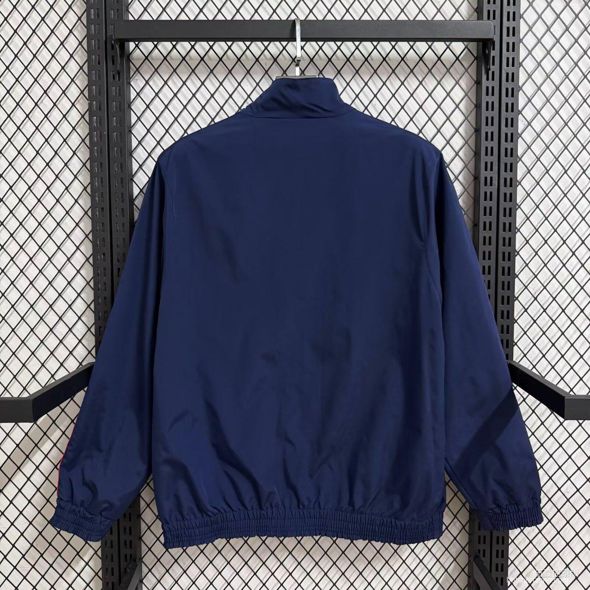 25/26 Bayern Munich Navy Full Zipper Windbreaker