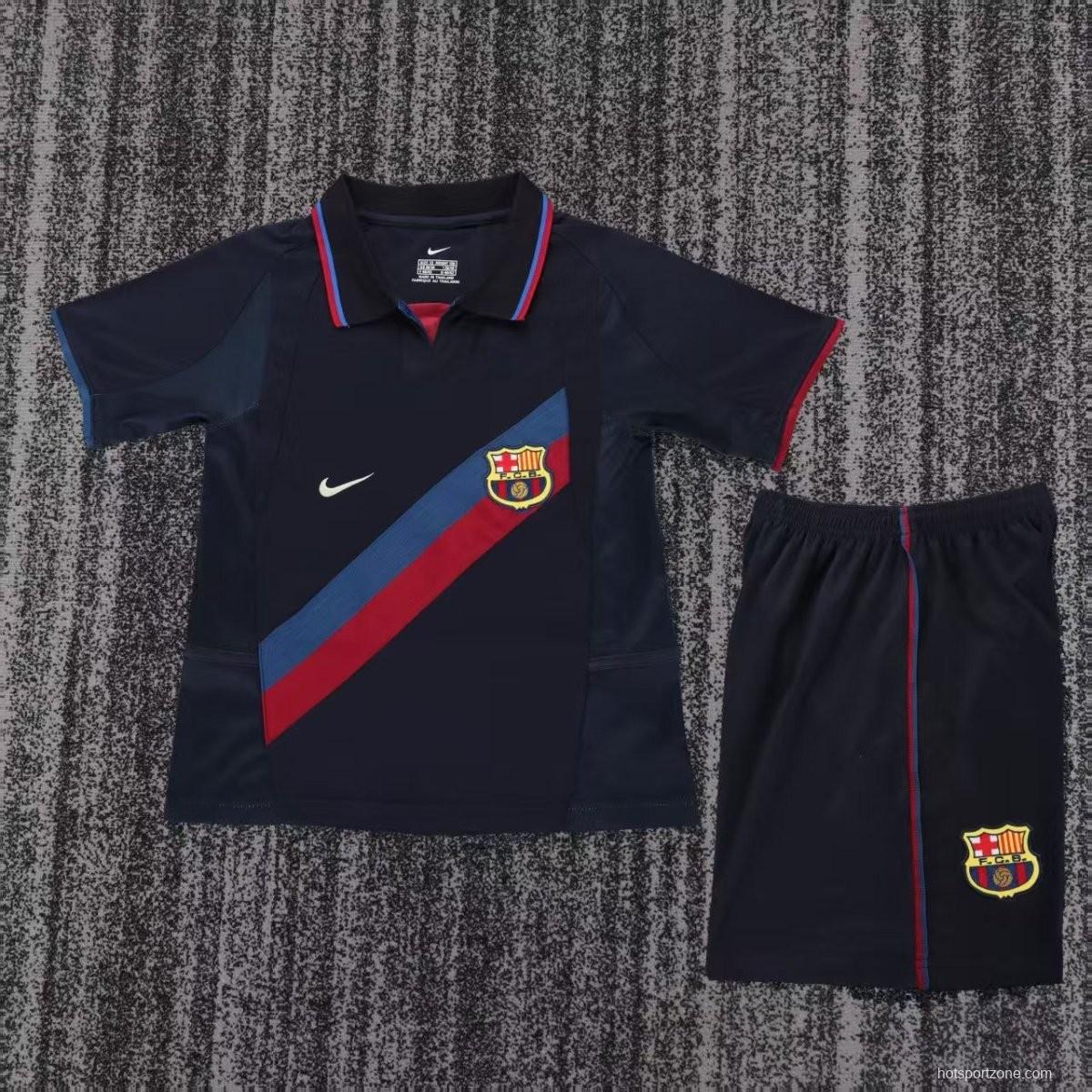 Retro Kids 02/03 Barcelona Third Jersey