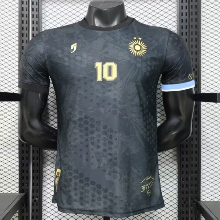 Player Version 2026 Argentina Black with Gold Sun Special Edition Jersey