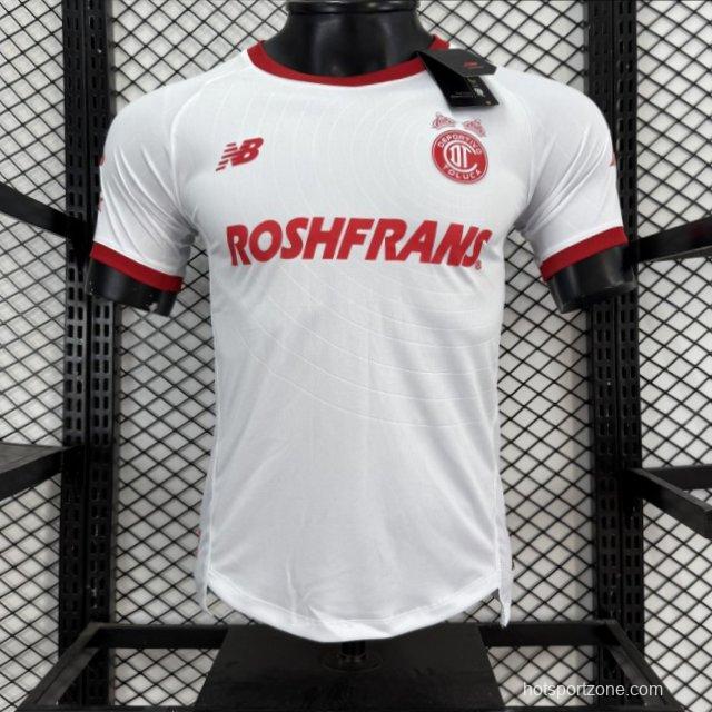 Player Version 26/27 Deportivo Toluca FC New Balance Away White Red Jersey