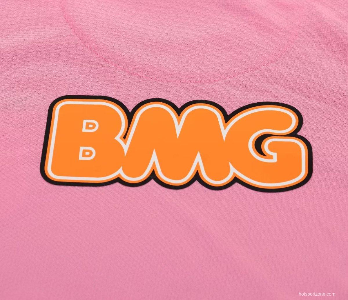 Retro 12/13 Kids Santos Away Pink Long Sleeve Jersey