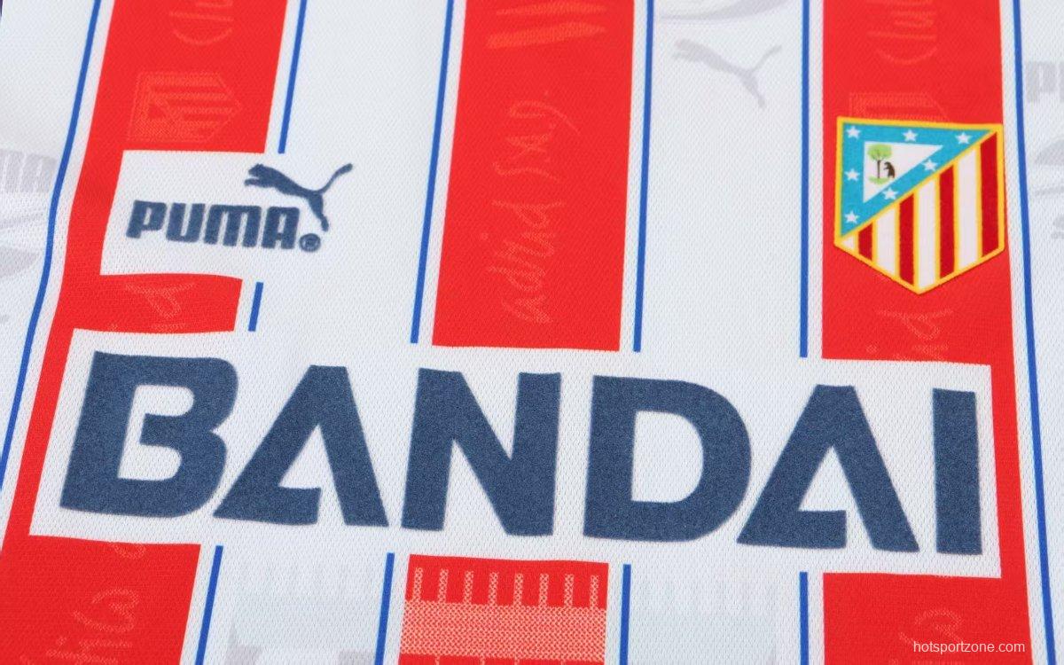 Retro 96/97 Kids Atletico Madrid Home Jersey