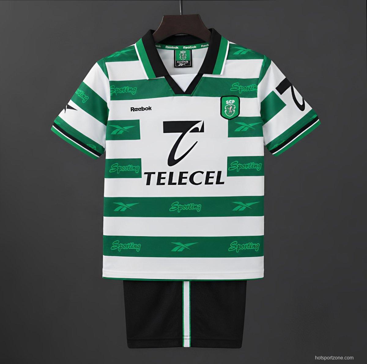 Retro 99/00 Kids Sporting Lisbon Home Jersey