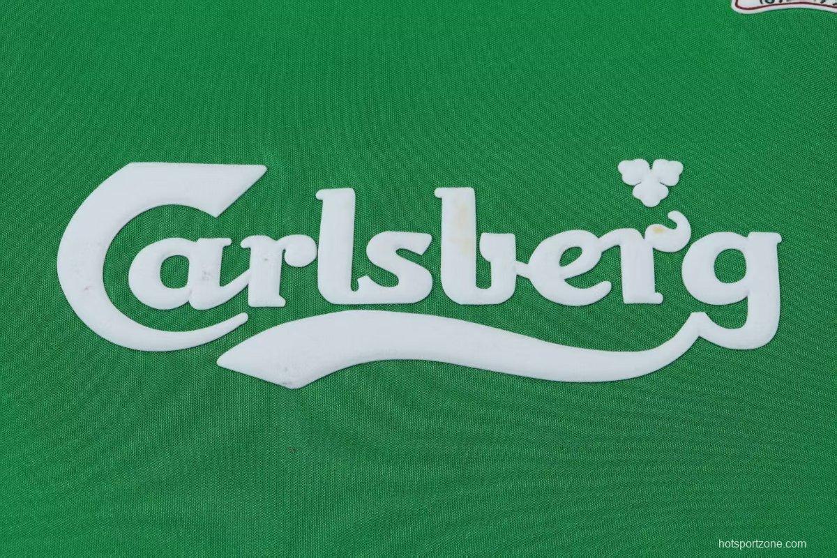 Retro 92/93 Kids Liverpool Away Green Jersey