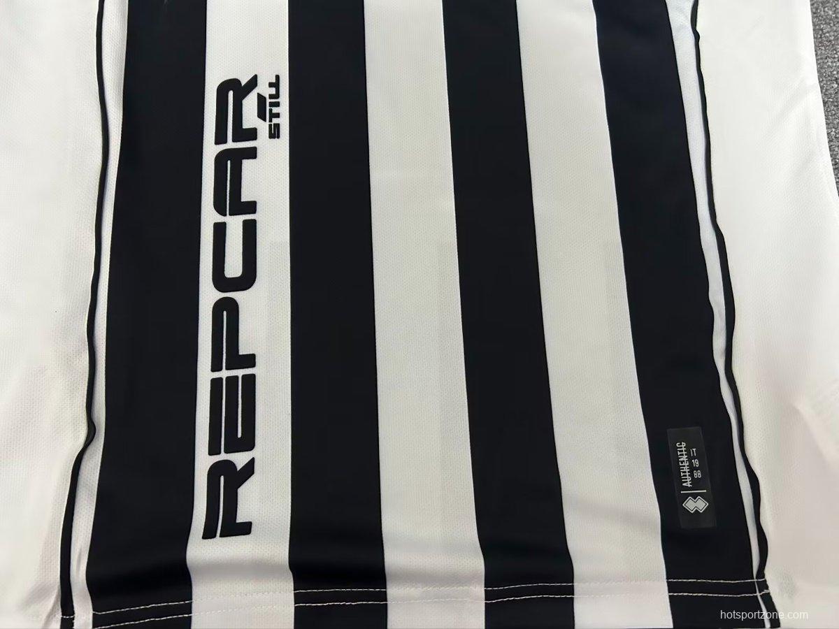25/26 Errea CD Castellón Vintage Black White Home Jersey