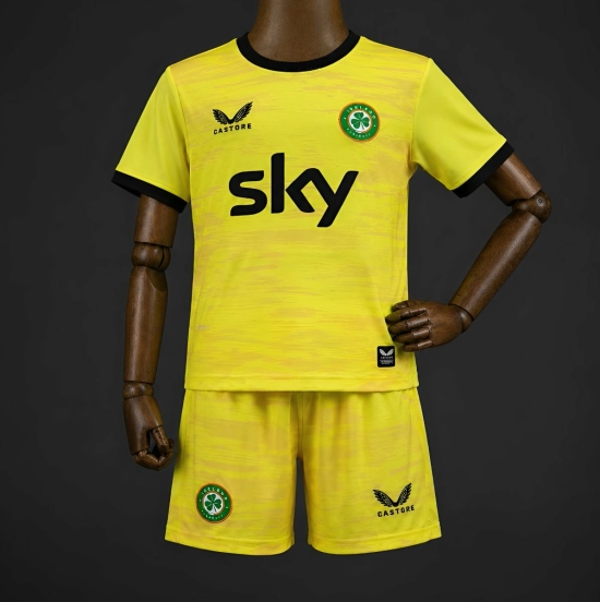 2026 Kids Ireland Yellow Goalkeeper Jersey