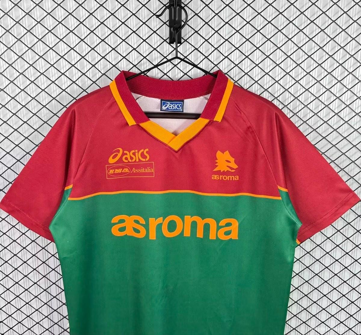 Retro 95/96 Roma Pre-Match Red/Green Jersey
