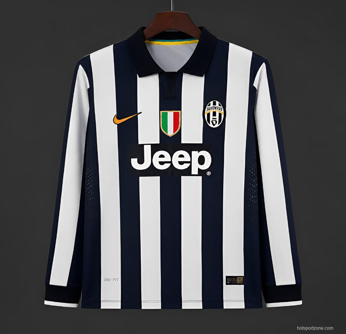 Retro 14/15 Juventus Home Long Sleeve Jersey
