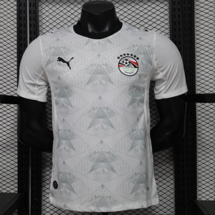 Player Version 2026 Egypt White with Grey  Away Jersey