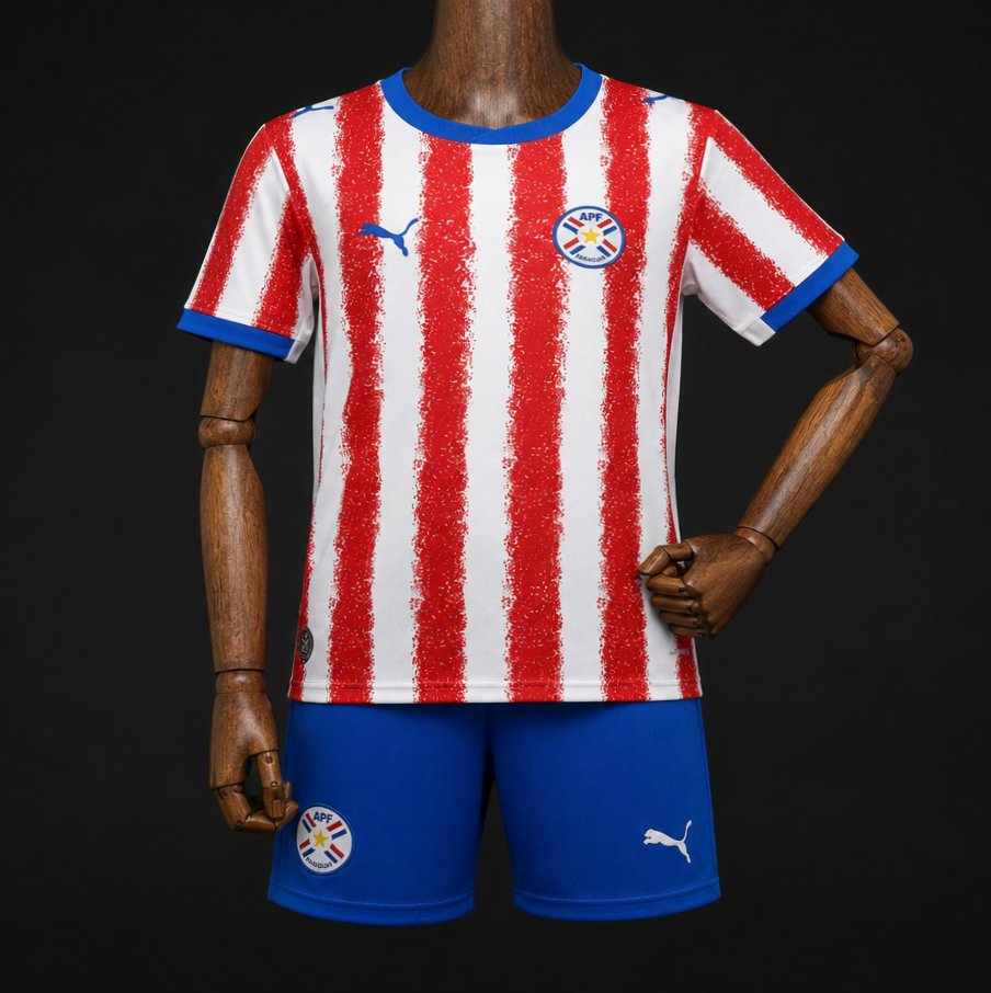 2026 Kids Paraguay Home Jersey