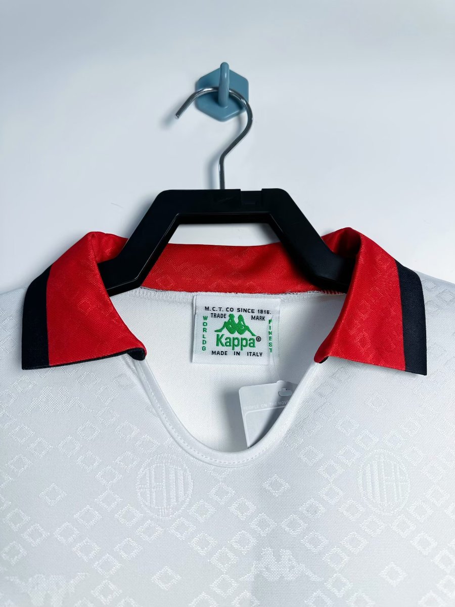 Retro 88/89 AC Miilan Away White Jersey
