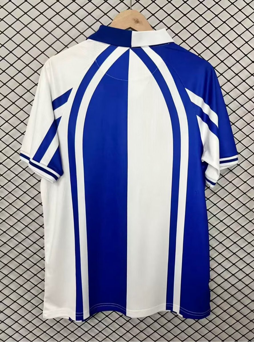 Retro  Deportivo La Coruña Blue & White Stripe Home Jersey