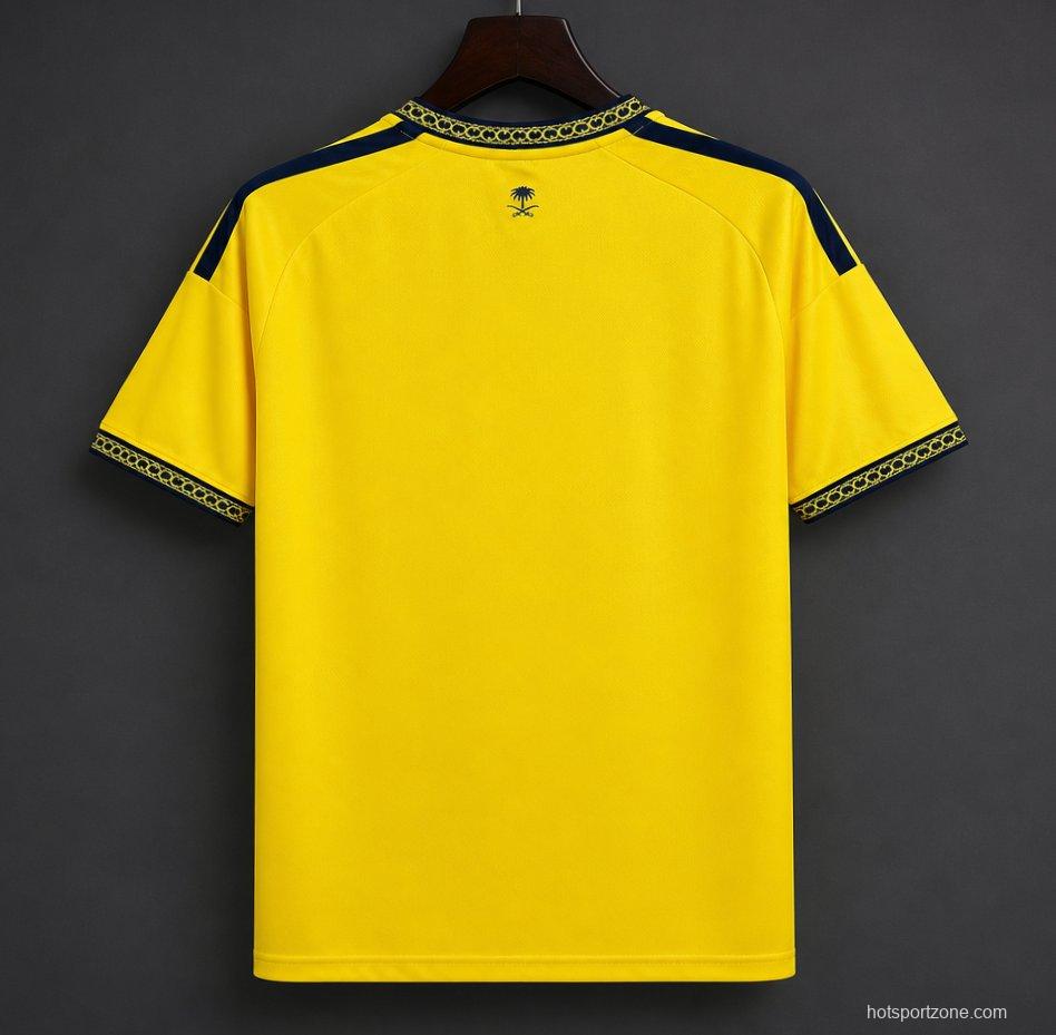26/27 Al-Nassr Yellow & Navy Vintage 23/24 Remake  Home Jersey
