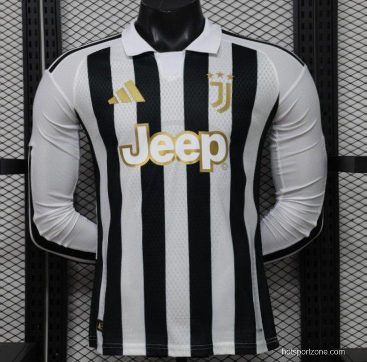 Player Version 26/27 Juventus Home Long Sleeve Jersey