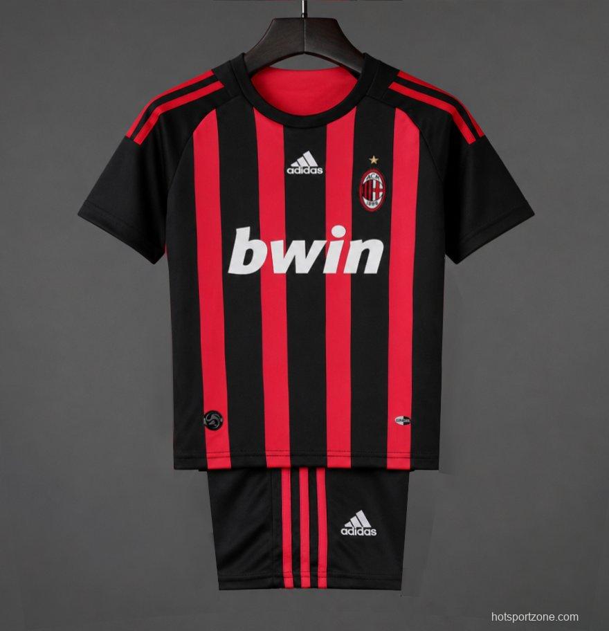 Retro Kids 08/09 AC Milan Home Jersey