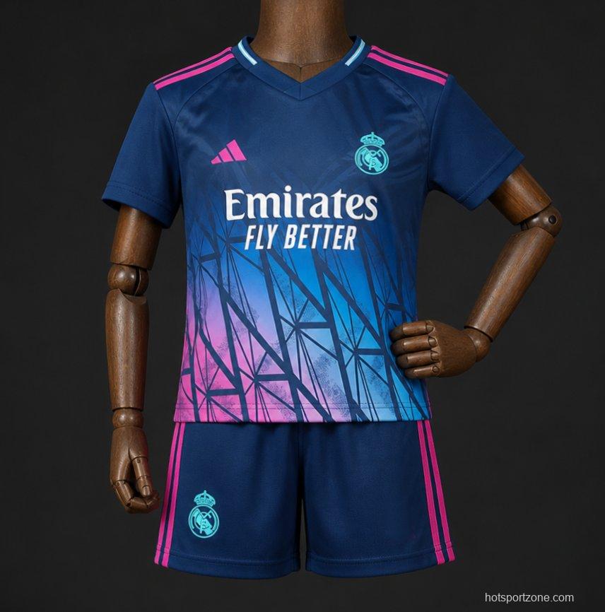 26/27 Kids Real Madrid Blue Special Edition Jersey