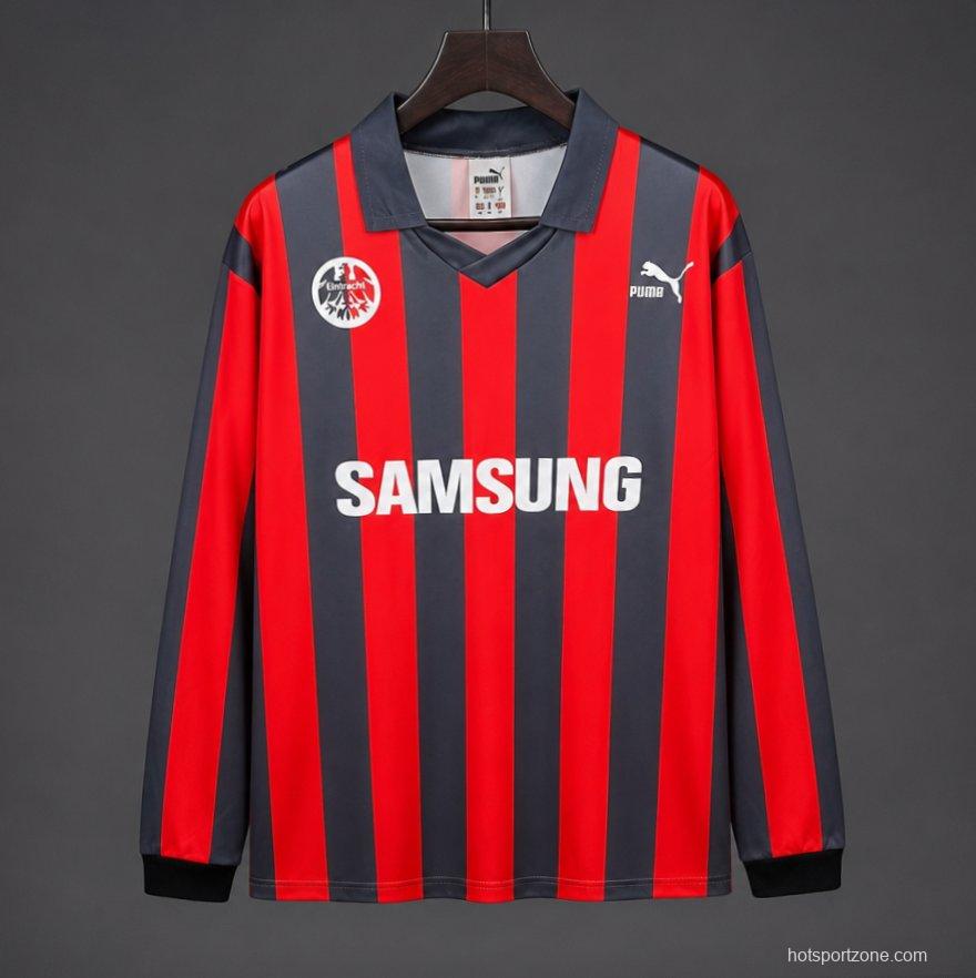 Retro 92/93 Eintracht Frankfurt Home Long Sleeve Jersey