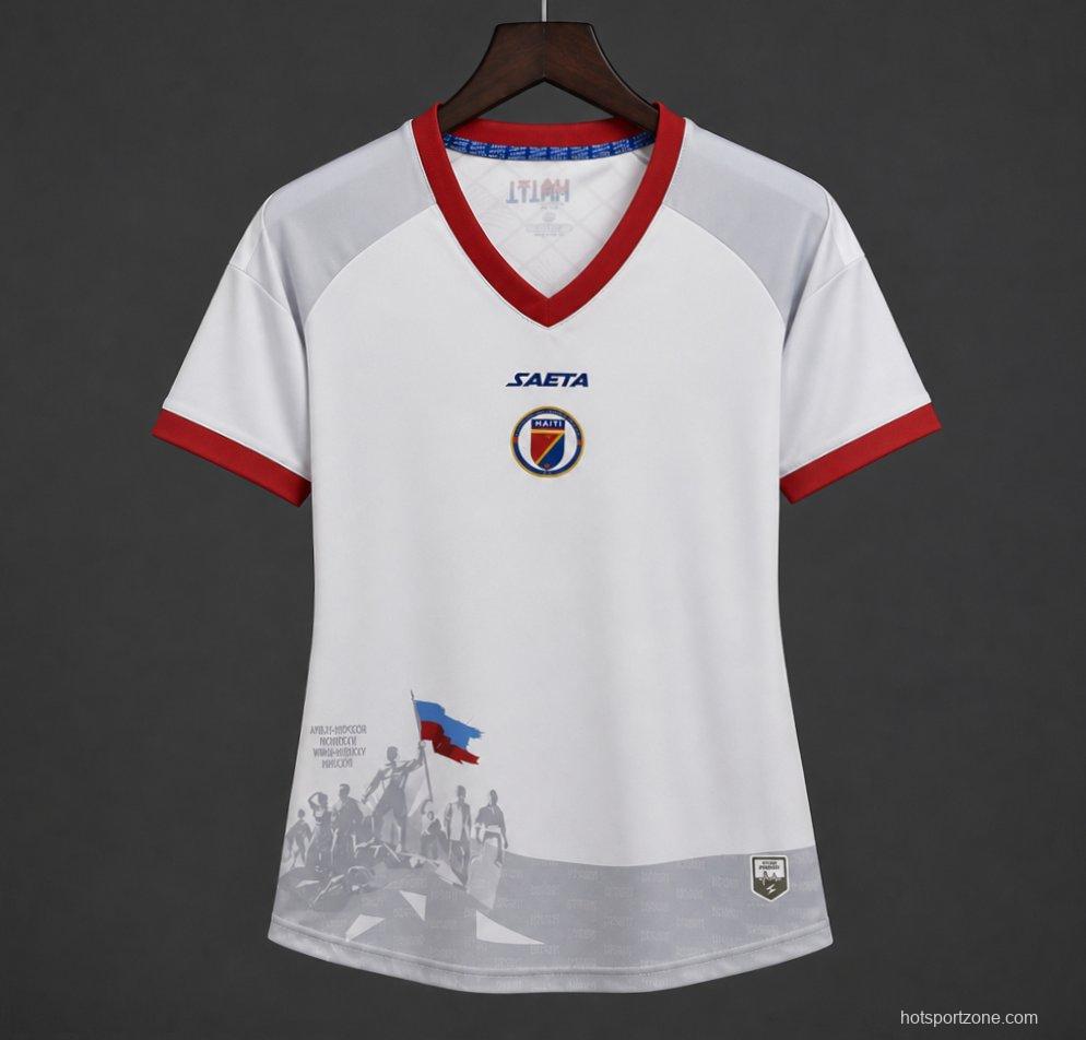 2026 Women Haiti Away White Jersey