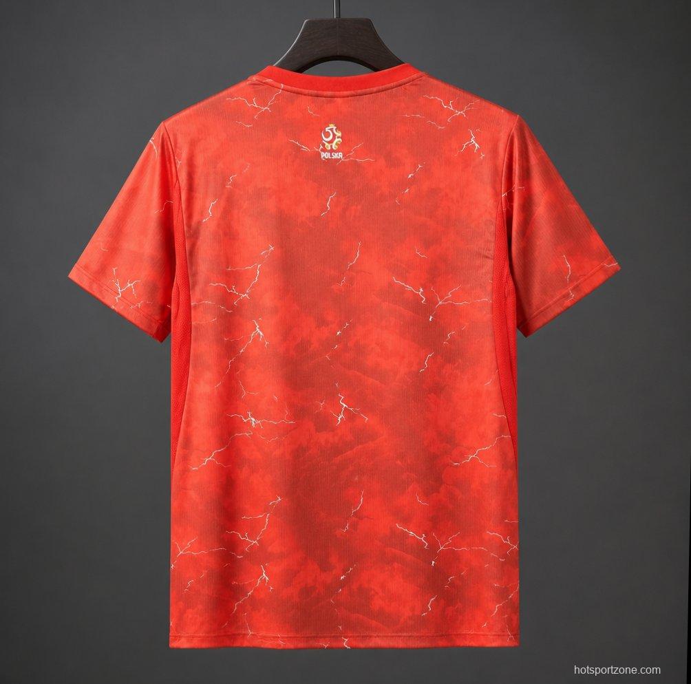 2026 Poland Away Vibrant Red Jersey