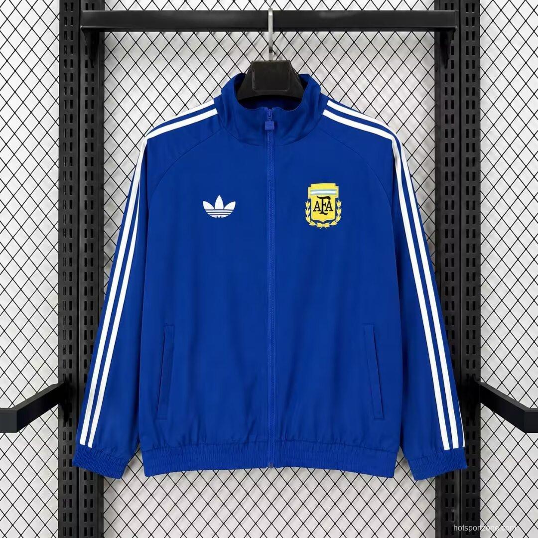 2026 Argentina BLue Full Zipper Windbreaker