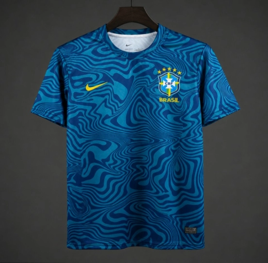 2026 Brazil Academy Pro Pre-Match Light Menta/Photo Blue Jersey
