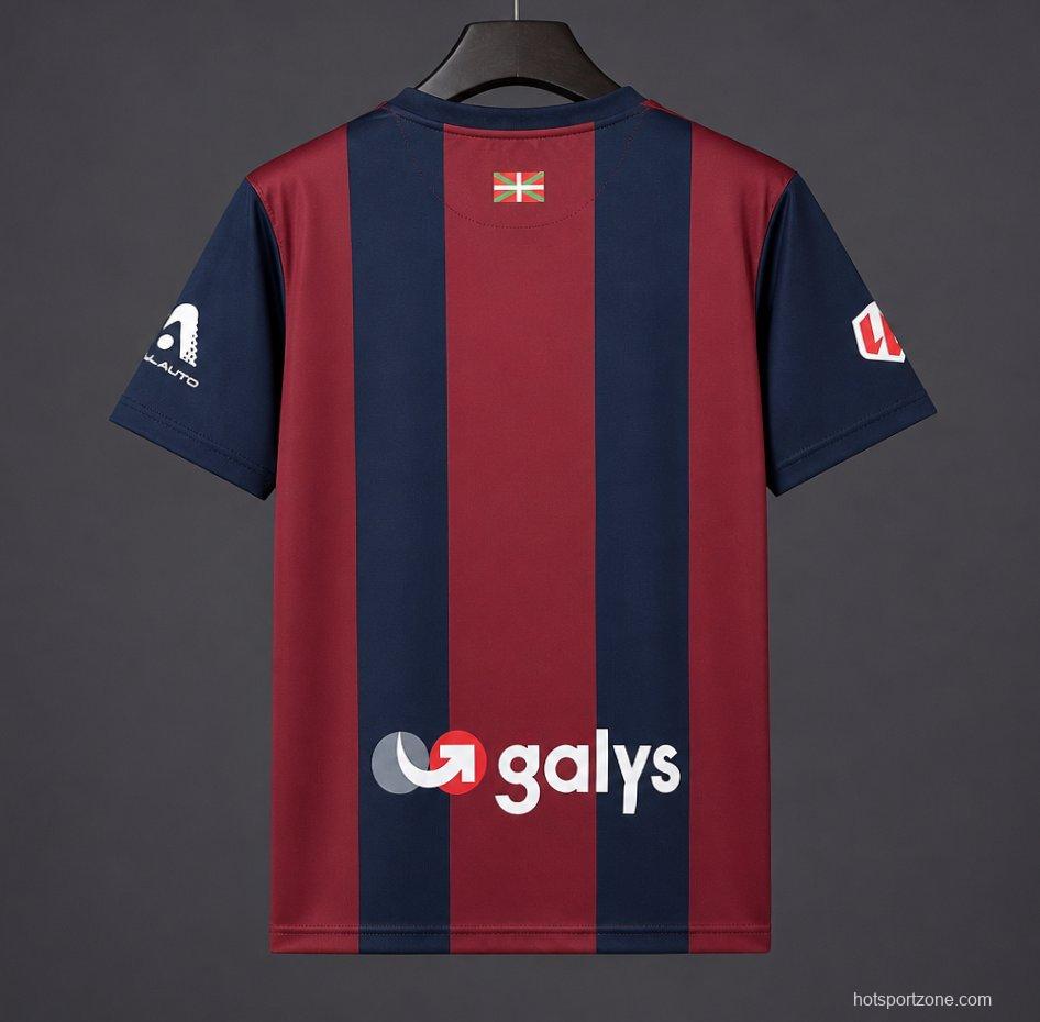 26/27 SD Eibar Home Burgundy Navy Jersey