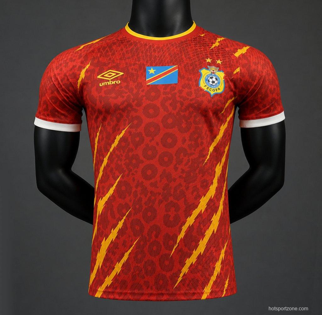 Player Version 2026 Congo Third Red Jersey